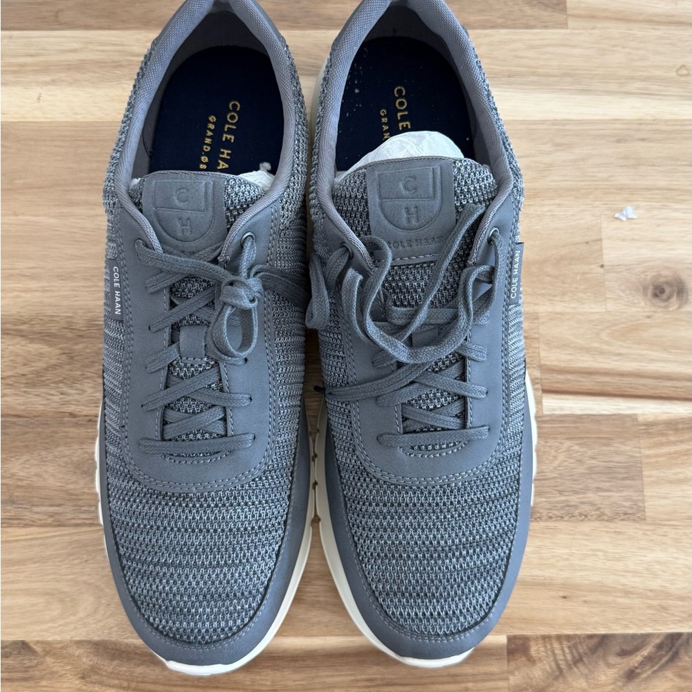 Cole Haan Gray Low-Top Sneakers with Breathable Mesh